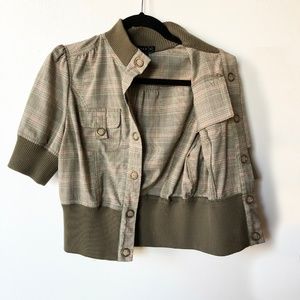 Better B Cropped taupe jacket top